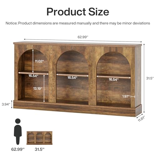 Tribesigns 63-Inch Arched Tall TV Stand for 55/60/65 Inch TVs, view 3