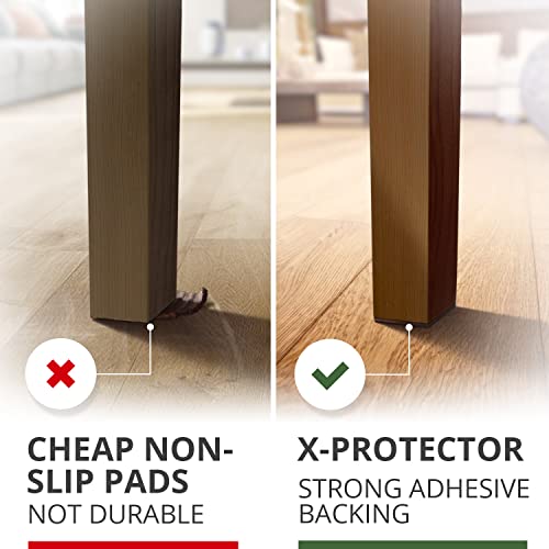 Non Slip Furniture Pads - 16 Premium Furniture Grippers 2"! Self-Adhesive Rubber Feet Furniture Feet - Ideal Non Skid Furniture Pad Floor Protectors - Keep Furniture in Place!