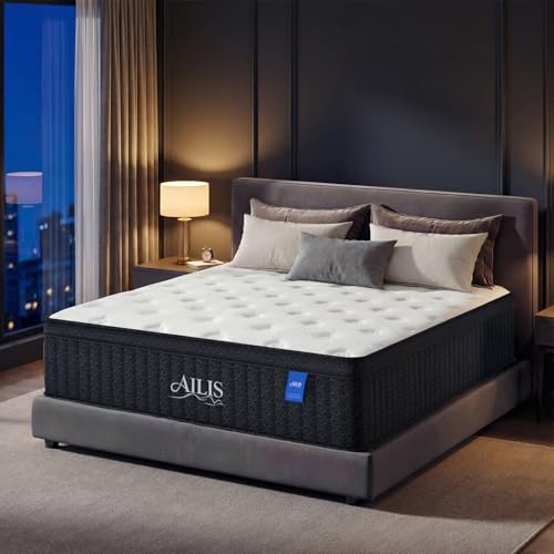 ailis Queen Mattress, 14 Inch Queen Hybrid Mattress in a Box, view 2