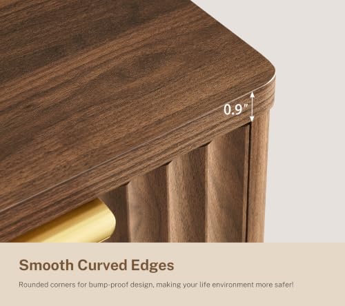 Fluted 6 Drawer Dresser for Bedroom, view 8