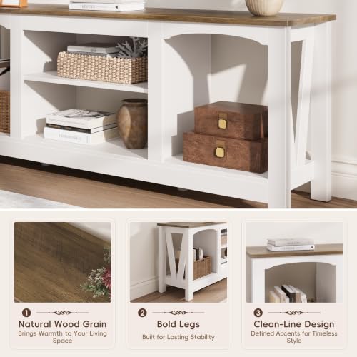 TV Stand for 65 Inch TV, Farmhouse Entertainment Center, view 6