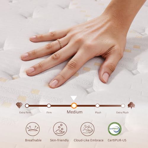 Skyark Full Size Mattress, 12 Inch Hybrid Mattress in a Box, Medium Feel, view 7