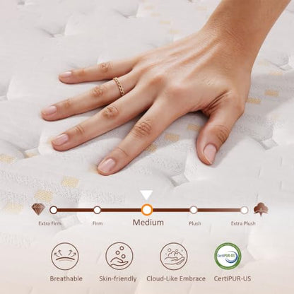 Skyark Full Size Mattress, 10 Inch Hybrid Mattress in a Box, Medium Feel, view 7