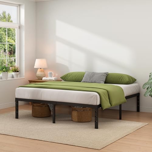Metal Bed Frame,Queen Size Bed Frame with Storage Space,18 Inch, view 3