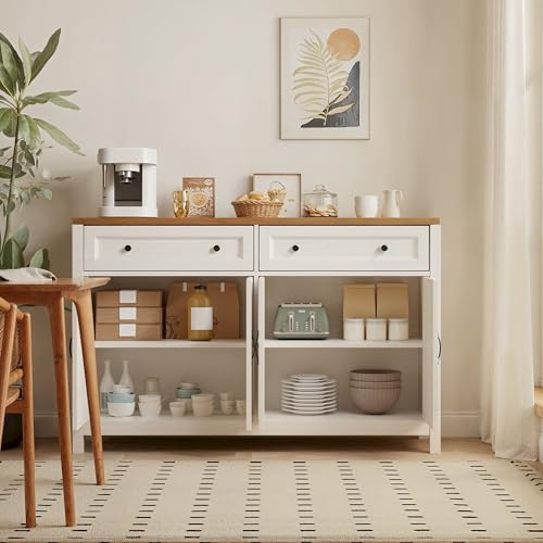 Farmhouse Kitchen Sideboard Buffet Cabinet, Coffee Bar with Storage, view 5