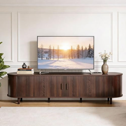 70" Mid Century Modern TV Stand, view 4