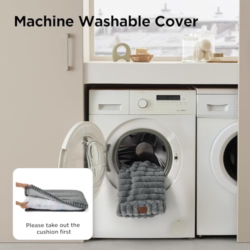 ComfyFleece™ Fluffy Balanced Support Large Dog Bed for Crate,35x22, view 7