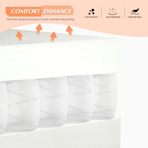 84" L-Shape Pull Out Sofa with 2 Storage Chaise, Orange | Chenille Sectional Sleeper Sofa w/Adjustable Backrest, Upholstered Reversible Couch Bed w/USB Port for Living Room, House