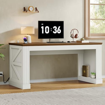 63'' Farmhouse Executive Desk, view 4