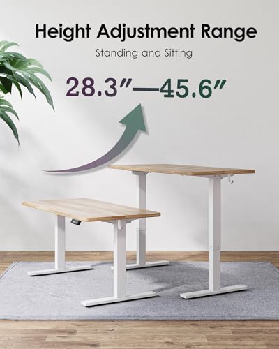 Height Adjustable Electric Standing Desk, 55 x 24 inch, Sit Stand Up Desk, view 5
