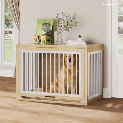 Dog Crate Furniture, 42'' Wooden Dog Kennel for Large Dogs up to 80 lb, view 7
