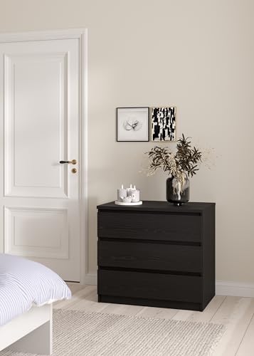 3 Drawer Chest with Handle-Free Design, view 3
