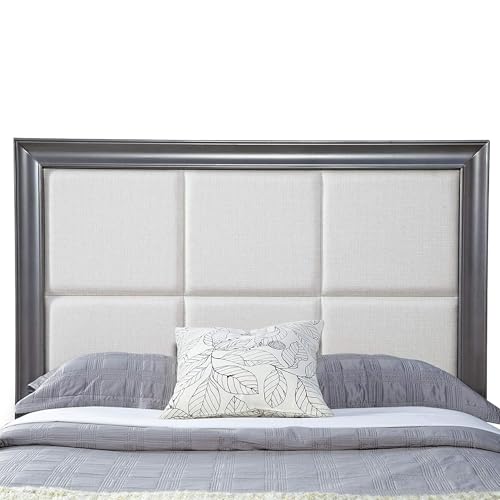 Queen Platform Bed Upholstered Dark Grey Linen Frame Modern Low Profile Sleek Design Wood Slat Support No Box Spring Required Sturdy Bedroom Furniture for Minimalist Contemporary Homes