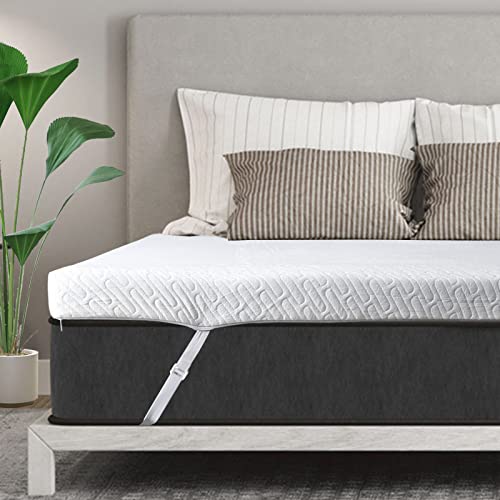 3 Inch Gel Memory Foam Mattress Topper Twin XL Size High Density Cooling Pad, view 2