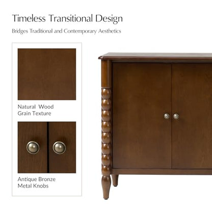 60" Sideboard Cabinet with Spindle Design, view 5