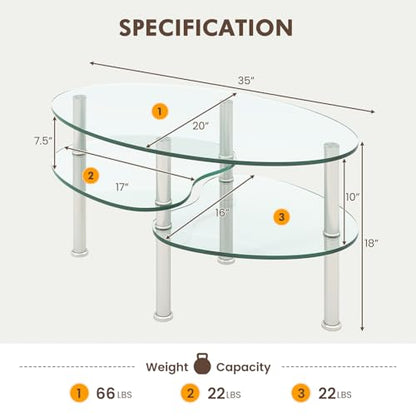 Glass Coffee Table, view 4