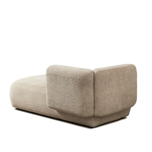Boucle Upholstered Right Facing Chaise Lounge Indoor for Living Room Bedroom, view 6