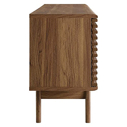 Render 71" Mid-Century Modern Low Profile Media Console TV Stand, 71 Inch, view 4