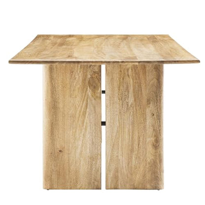 Amistad 86Inch Dining Table Solid Wood Oak Finish Modern Kitchen Room Entertaining Home Furniture Quality Stylish Elegant Durable Refined Versatile Contemporary