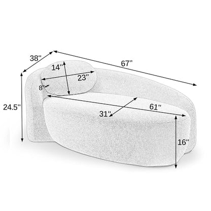 Full Foam Chaise Lounge Chair Indoor, view 3