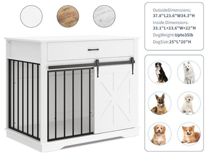 37.8" W Dog Crate Furniture for Small/Medium Dogs, view 3