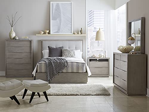 Solid Wood Footboard-Storage Bed, Queen, Oxford - Mineral