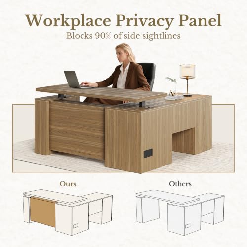 63 Inches L Shaped Standing Desk, view 7