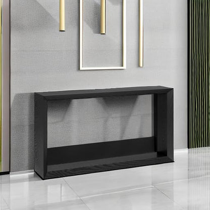 Osmond Console Table, 55" Wide,Grey,Black