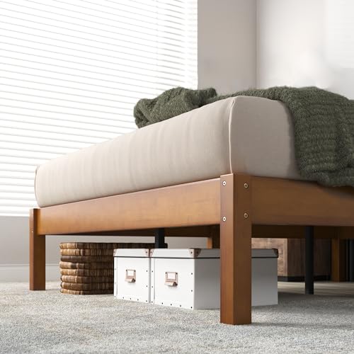 Zinus 14 Inch Ellie Bamboo Platform Bed Frame, No Box Spring Needed, Queen, view 7