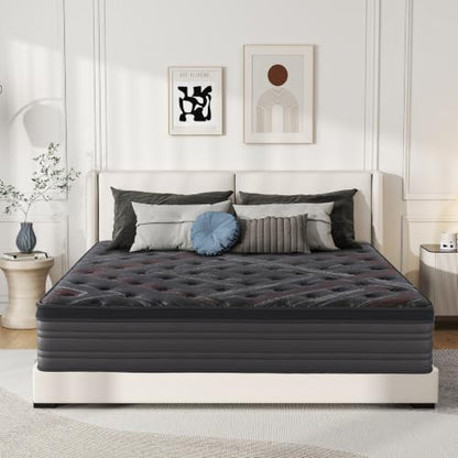 Queen Size Mattress 10 inch, Memory Foam Hybrid Mattress in A Box, view 2