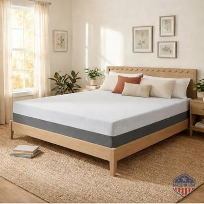 King Mattress 8 Inch, Cooling Gel Memory Foam Mattress in a Box, Firm Feel, view 2