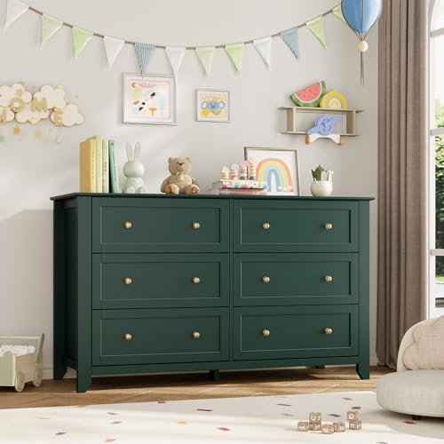 6 Drawer Dresser for Bedroom, view 5