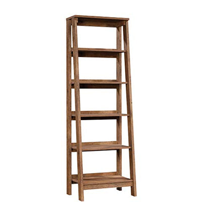 Trestle 5-Shelf Bookcase/ Book Shelf, Vintage Oak finish