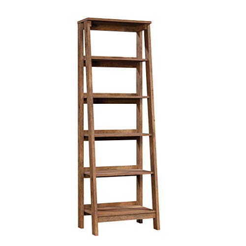 Trestle 5-Shelf Bookcase/ Book Shelf, Vintage Oak finish