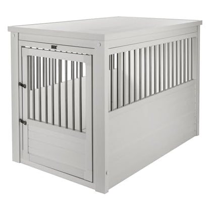 New Age Pet EHHC404XL ecoFLEX Pet Crate/End Table, Antique White, X-Large, view 2