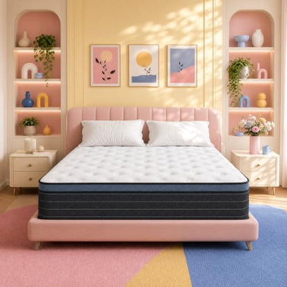 12 Inch Full Size Hybrid Mattress, Medium Firm, Motion Isolation, view 2