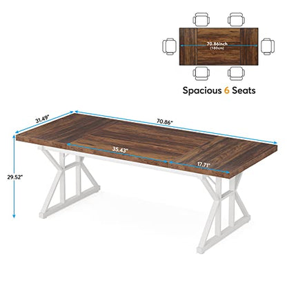 70.8-Inch Executive Desk, Large Computer Office Desk Workstation, view 3