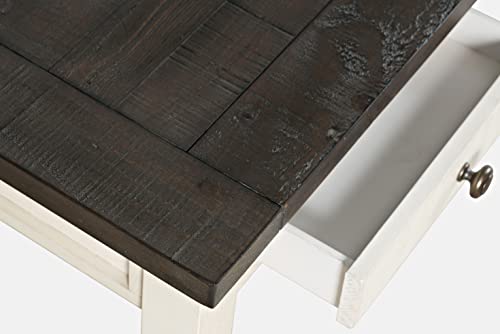 Jofran Madison County Solid Pine Wood Farmhouse Desk with USB Charging, view 8