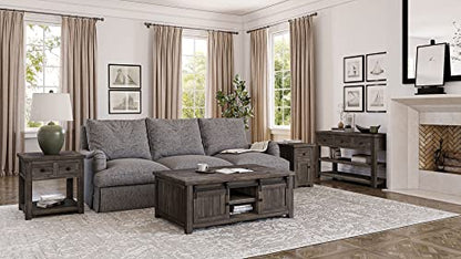 Jofran Madison County Pine Reclaimed Chairside End Table, Barnwood Brown