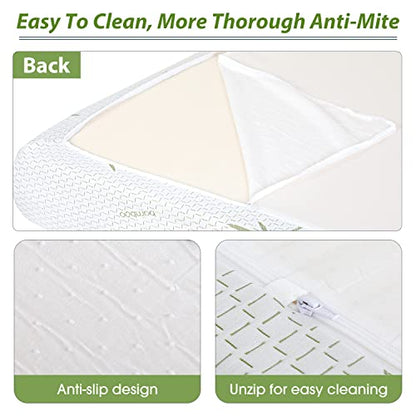 | 6 Inch Queen Mattress | Gel Memory Foam | Medium Firm Feel | White | Bed in a Box, CertiPUR-US Certified | Pressure Relief, Cooling Ventilated Foam | Breathable Knit Cover
