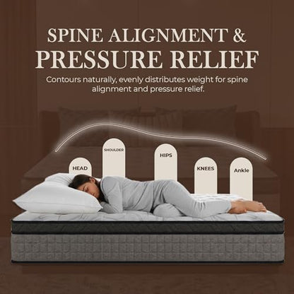 SAYREE 10 Inch Twin Memory Foam Mattress in a Box – Cooling Gel Infused, view 3