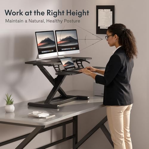FLEXISPOT Standing Desk Converter 36" Desk Riser, view 5