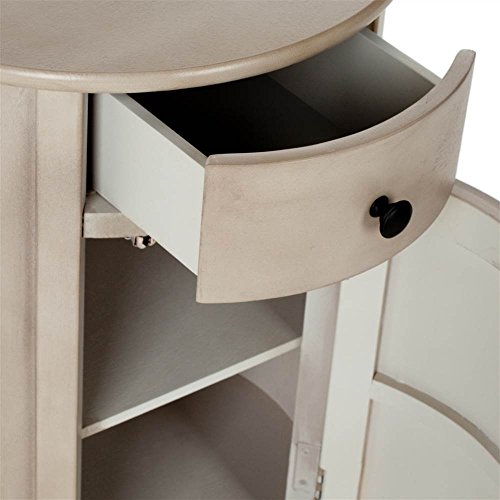 SAFAVIEH Furniture - Tabitha 1-Drawer Accent Table - Vintage Grey - Solid Wood - Farmhouse Storage Design - Ideal for Living Room, Entryway, 17.7"W x 17.7"D x 26"H - Fully Assembled (AMH5712A)