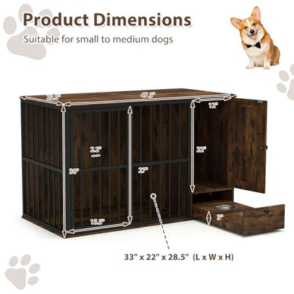 47.5-inch Dog Crate Furniture, view 5
