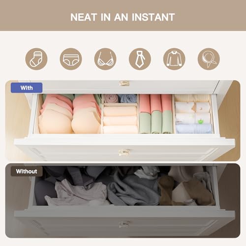 Drawer Organizer Clothes, 10 Pack Dresser Organizer for Baby Clothes, Underwear, view 5