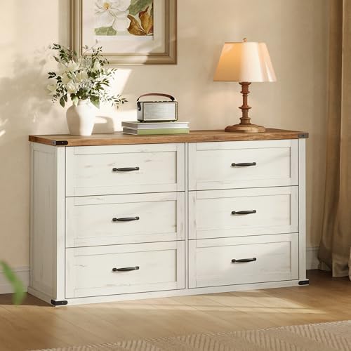 Modern 6-Drawer Dresser, Clothes Storage Cabinet, view 2