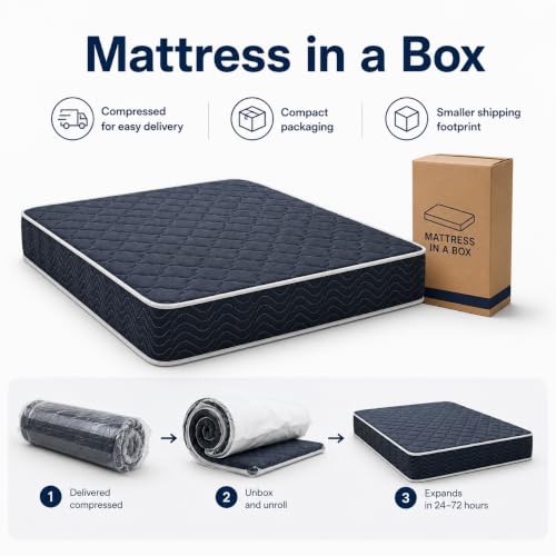 Twin Size Memory Foam Mattress, 6 Inch Bed Mattress in A Box Water-Resistant, view 8