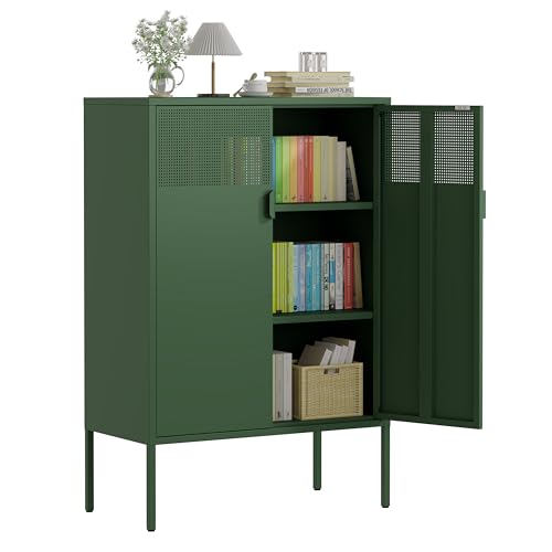 47" Green Metal Storage Cabinet Office Storage Multipurpose Cabinets, view 2