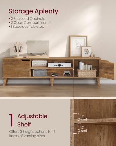 TV Stand for 80" TV, Entertainment Center with Adjustable Shelf, view 5