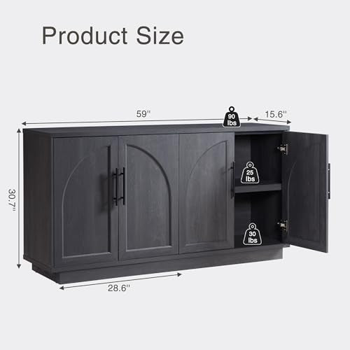 Buffet Cabinet with Storage, view 3